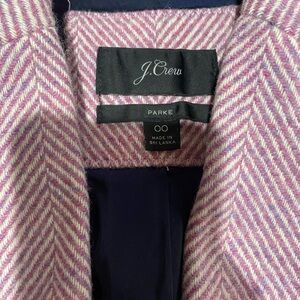 J. Crew Parke Women's Pink/Purple Herringbone Blazer